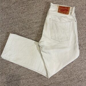 STEVENSON OVERALL CO. BIG SUR 210 Jeans Ecru/white 30x25.5